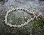 Natural Spiral Knot Hemp Anklet