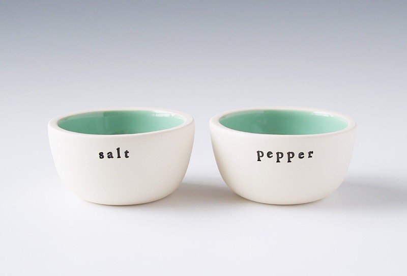 salt and pepper bowls.