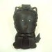 Leather Keychain - Amber the Westie leather charm ( Black )