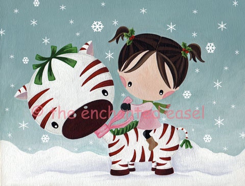 Season's Greetings Love, Pippa and Peppermint LIMITED EDITION REPRODUCTION