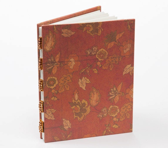 Small blank journal, notebook, autumn