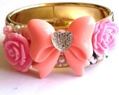 In Bloom - Pink Roses Decoden Bangle