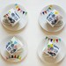 Set of 6 folklore and fun plates made to order