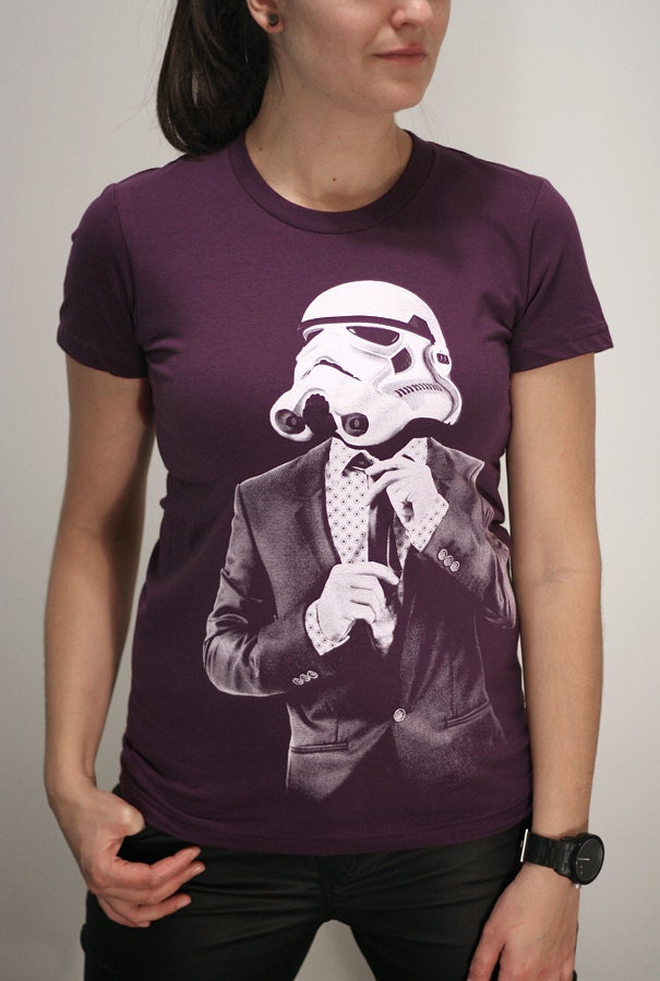 Storm trooper Smarttrooper - American Apparel Womens t shirt   ( Star Wars / Stormtrooper womens t shirt )