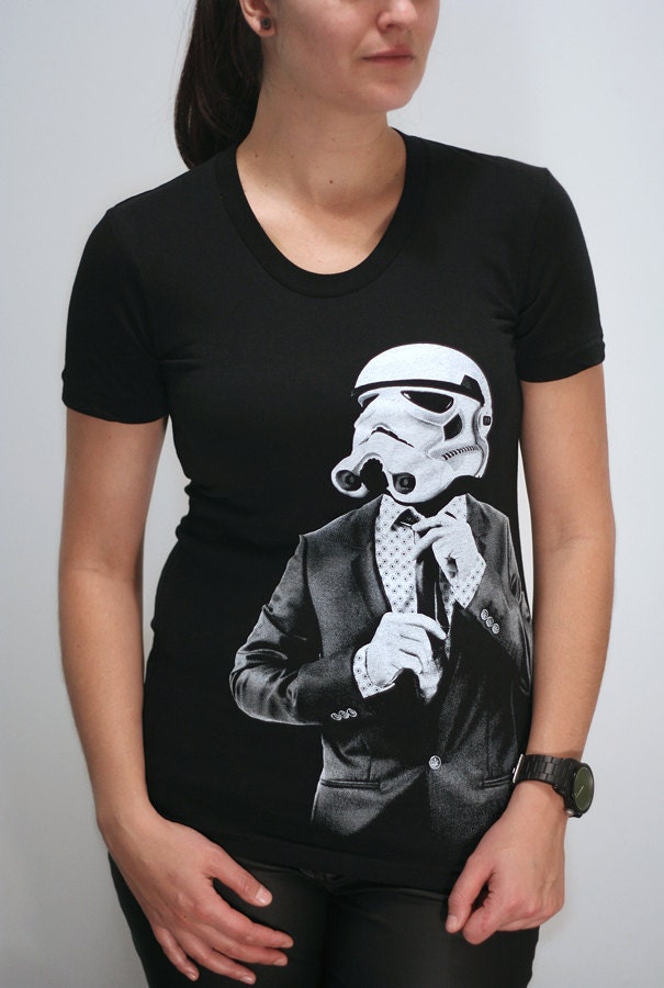 Storm trooper Smarttrooper - American Apparel Womens t shirt   ( Star Wars / Stormtrooper womens t shirt )