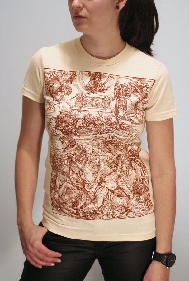 Albrecht Durer - Battle of Angels - Womens T Shirt ( Albrecht Durer t shirt )