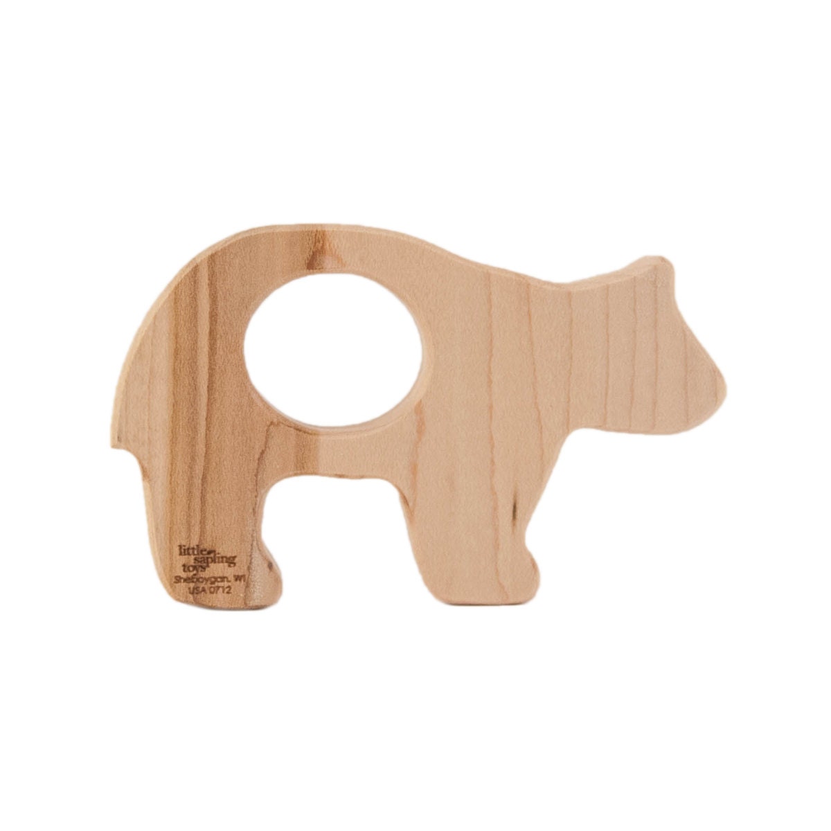 Wood Teether Bear wooden toy natural baby toy