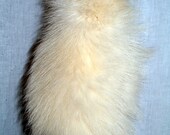 Pair of white fur tails pelts
