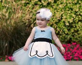 ALICE IN WONDERLAND dress baby 1st  birthday costume dress tutu dress for infant special occasion or portrait