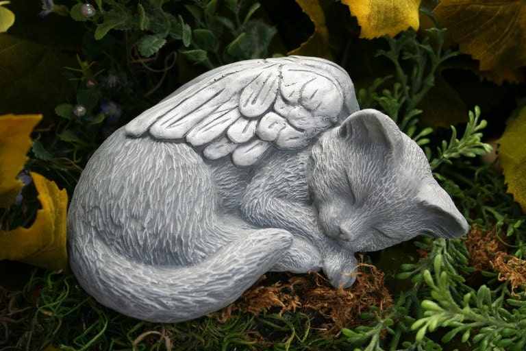 Cat Angel Statue - Pet Memorial