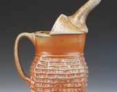 Ewer, wood and soda fired stoneware