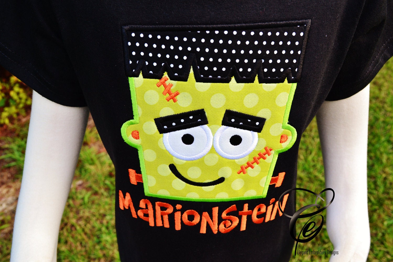 Frankenstein Applique T-Shirt By Elegant Embroidery Designs Il_570xn