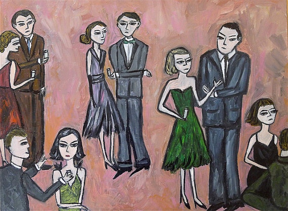 Late Friday night becomes early Saturday morning.  Limited edition print by Vivienne Strauss.