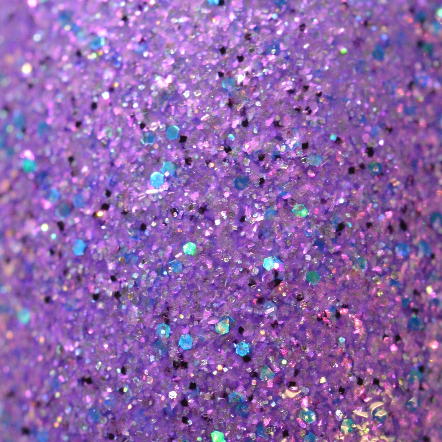 Lilac Dreams Nail Polish - Purple Pink Glitter Nail Polish Custom Blend - 0.5 oz Full Sized Bottle