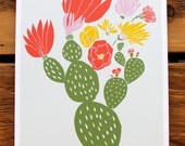 Cactus Print 8 x 10