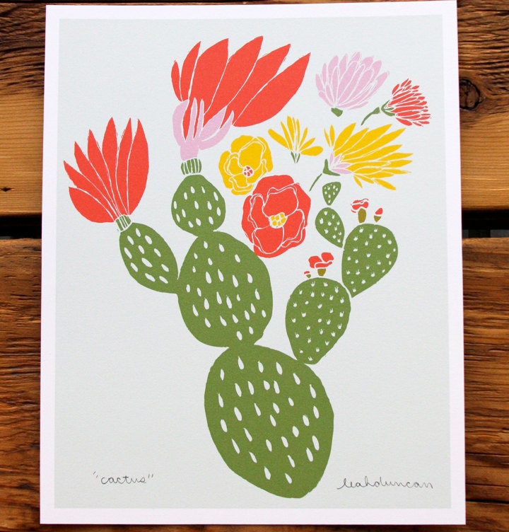 Cactus Print 8 x 10