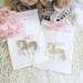 Carousel Horse Small Glassine Favor Candy Bags - Set of 10 - Choice of Ribbon Colors