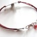 Sterling Sideways Heart Cross bracelet