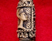 Dread Bead  Ivory Nefertiti  You Choose Hole Size