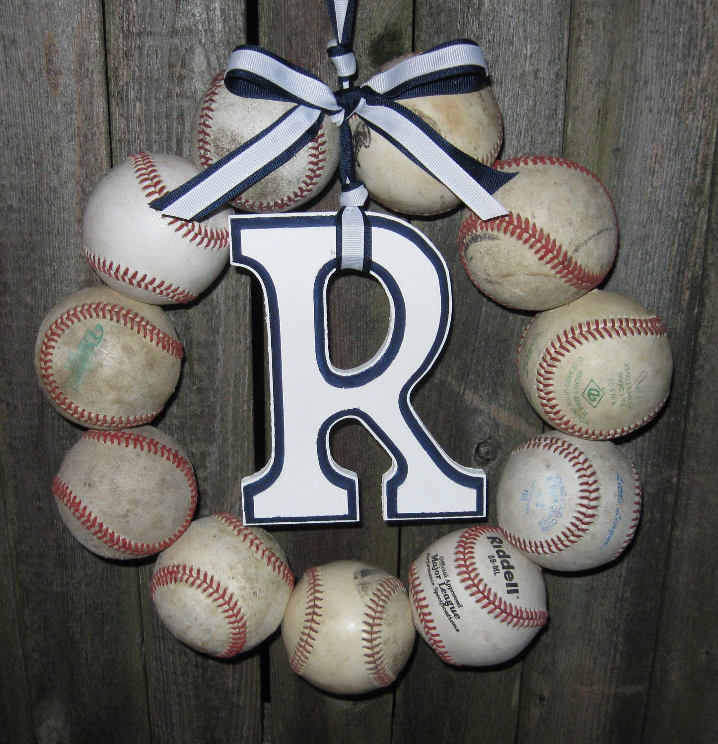 The Original New York Yankees Baseball Love Wreath - no hat or letter