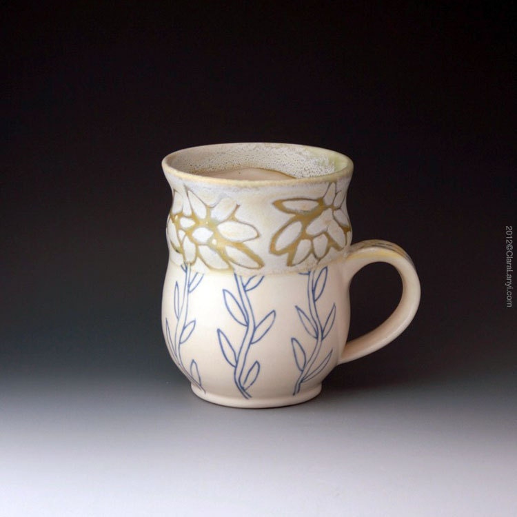 Pop Art Flower Mug for tea, coffee or cocoa