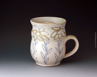 Pop Art Flower Mug for tea, coffee or cocoa