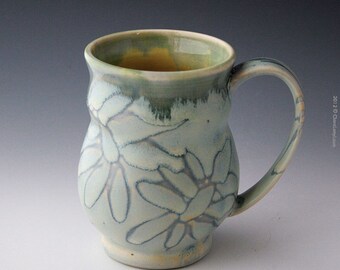 Pop Art Flower Mug for tea, coffee or cocoa