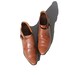 Smokey Hazelnut Brown Leather Monk Strap Ankle Boots size: 7