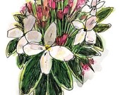 Flower postcards