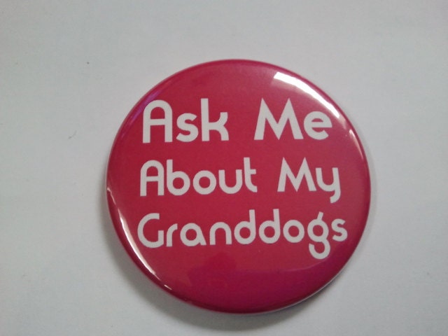 Pocket Mirror - Ask me about my Granddogs