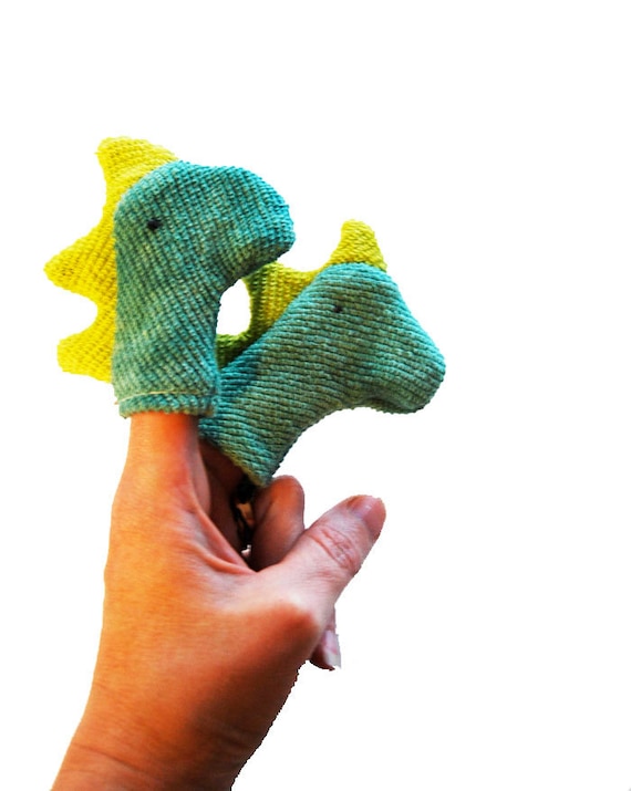 Eco Organic Finger Puppet Dinosaur Dragon Toddler Boy Toy