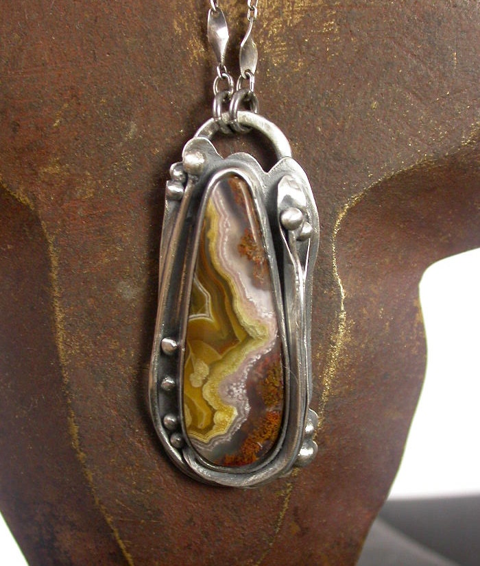 Reduced - Agua Nueva Necklace Pendant Sterling Silver
