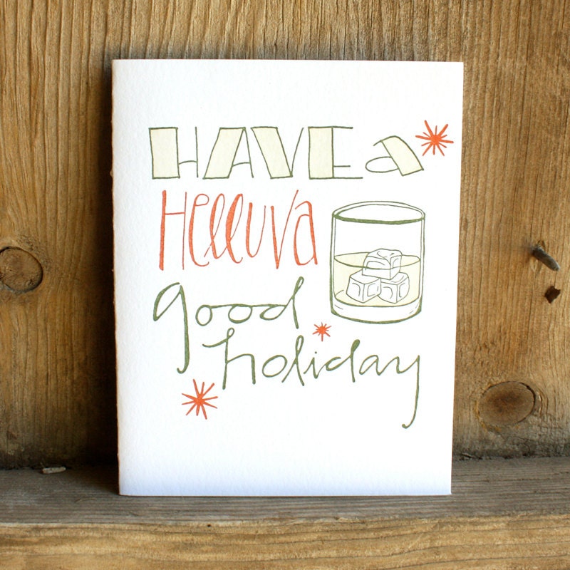 Helluva Good Holiday Letterpress Card