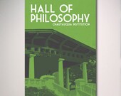 Chautauqua Institution Hall of Philosophy Poster, Chautauqua Lake Poster, Vacation Art Print Poster, Travel Art, 12x18 Print