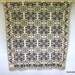 1838 Hand Loomed Coverlet Blanket Dated, New York State, Indigo & Cream