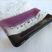 Soap Dish in Dark Plum Fused Glass