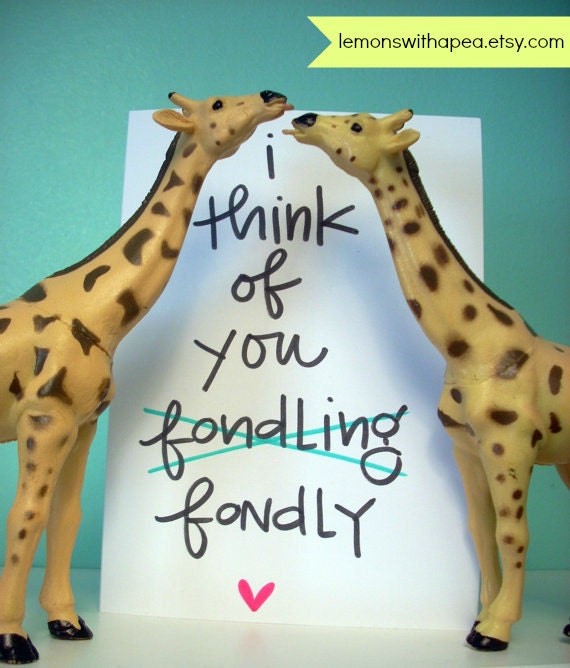 i think of you fondly