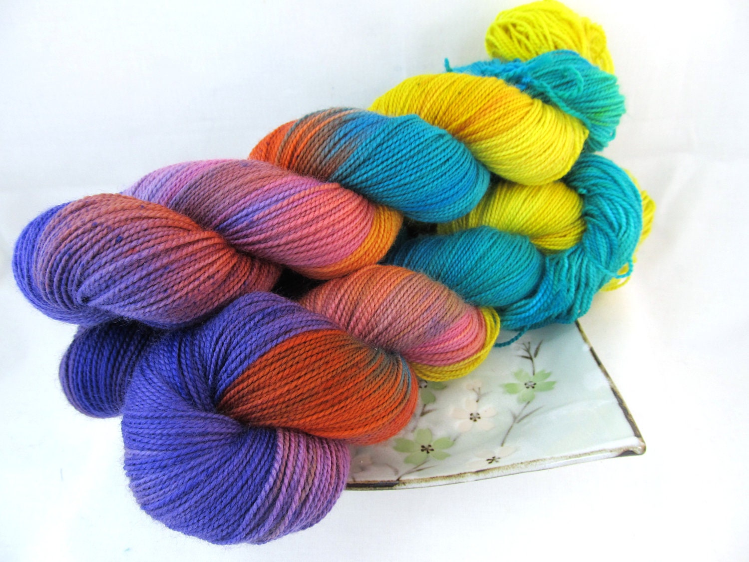 Hand Dyed Sock Yarn, Pebble Sock, Superwash Merino - Special Handpaints Batch 35