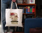 Stack of Books Canvas Tote Bag