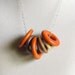 Wooden Rings Necklace Fall Fashion Autumn