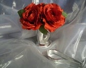 Tabletop Wedding Shabby Chic Aisle and Guest Table  Rose Centerpiece .....ONE PIECE