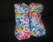 Little Girls Handmade Fleece Slippers, Warm Soft Fun Cozy, Birthday Christmas, Other Sizes and Materials Avail
