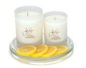Handmade Citron Splash Natural Soy Candle with essential oils, eco friendly, aromatherapy, small 8 oz (227 grams)