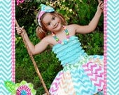 Toddler Skirt - Chevron Skirt - Rainbow Skirt
