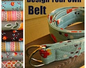 Custom D Ring Belt - Choose your fabric and length- Flea Market Fancy
