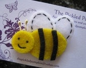Busy Bumble Bee Felt Clip