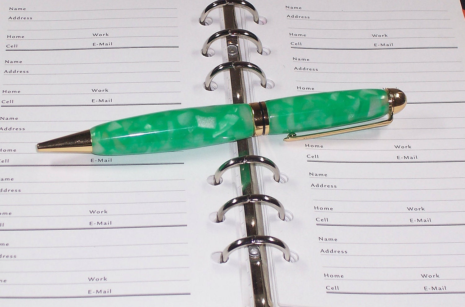 Minty Green Writing Pen - Handcrafted
