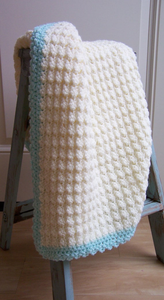 Vintage Crochet Baby Blanket by lovelyhuntedvintage on Etsy