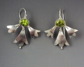 Peridot Foliage Earrings
