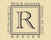 Custom Rubber Stamps Peter and Jennifer Design R023
